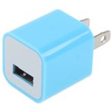 Amerikaanse USB oplader met stekker  voor iPad  iPhone  Galaxy  Huawei  Xiaomi  LG  HTC en andere Smart Phones  oplaadbare Devices(Blue)