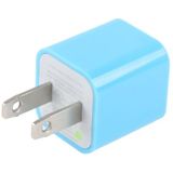 Amerikaanse USB oplader met stekker  voor iPad  iPhone  Galaxy  Huawei  Xiaomi  LG  HTC en andere Smart Phones  oplaadbare Devices(Blue)