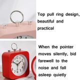 2 PCS Lazy Silent Small Alarm Clock Office Home Desktop Clock(Green)