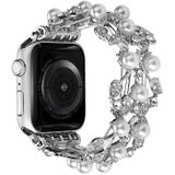 Vierbladige metalen horlogeband voor Apple Watch 6 44 mm