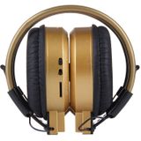 SH-S1 Folding Stereo HiFi Wireless Sports Headphone Headset with LCD Screen to Display Track Information & SD / TF Card  For Smart Phones & iPad & Laptop & Notebook & MP3 or Other Audio Devices(Random Delivery)(Gold)