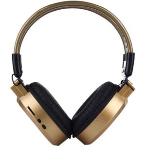 SH-S1 Folding Stereo HiFi Wireless Sports Headphone Headset with LCD Screen to Display Track Information & SD / TF Card For Smart Phones & iPad & Laptop & Notebook & MP3 or Other Audio Devices(Random Delivery)(Gold)