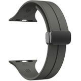 Effen kleur magnetische gesp siliconen horlogeband voor Apple Watch Series 8 & 7 41 mm / SE 2 & 6 & SE & 5 & 4 40 mm / 3 & 2 & 1 38 mm