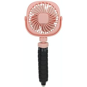 Octopus wandelwagen vervorming fan desktop draagbare handheld usb kleine ventilator  kleur: 1200mAh roze