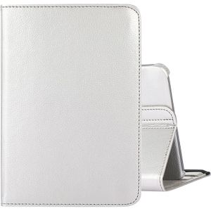 For 10 inch Tablet 360 Degree Rotation Litchi Texture Flip Leather Tablet Case(White)