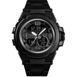 SKMEI 1452 Outdoor Sports Electronic Watch Multifunctional Waterproof Watch(Black)