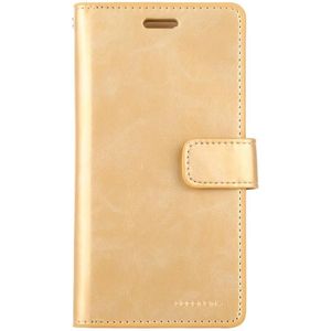 For iPhone 12 Pro Max GOOSPERY MANSOOR Crazy Horse Texture Horizontal Flip Leather Case with Holder & Card Slots & Wallet(Gold)