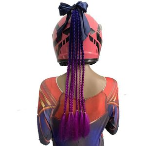 Bowknot Braid Hand-Woven Gradient Color Chemical Fiber Dirty Braid(Blue + Purple)