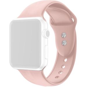 Double Nail Silicone Vervanging Strap Horlogeband voor Apple Watch Series 6 & SE & 5 & 4 40 MM / 3 & 2 & 1 38mm (ROSE GOUD)