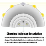 UFO Remote Control USB Charging Night Light Bedside Smart Sensor LED Atmosphere Light(Yellow)