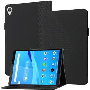 Voor Lenovo Tab M10 2ND TB-X306F / X306X Rhombus Skin Feel Horizontale Flip Tablet Leren Case met Kaart Slots & Houder (Zwart)