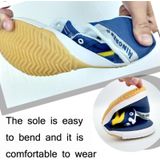 Recreatieve sport training sneakers pees-zolen antiseed canvas schoenen  maat: 43/265 (wit geel)