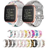 Voor Fitbit Versa Printing Butterfly Buckle siliconen horlogeband