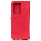 For Samsung Galaxy S30 Ultra KHAZNEH Retro Texture PU + TPU Horizontal Flip Leather Case with Holder & Card Slots & Wallet(Red)