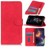 For Samsung Galaxy S30 Ultra KHAZNEH Retro Texture PU + TPU Horizontal Flip Leather Case with Holder & Card Slots & Wallet(Red)