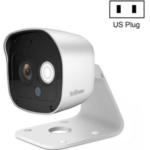 SriHome SH029 3.0 Million Pixels 1296P HD AI Camera  Support Two Way Talk / Motion Detection / Humanoid Detection / Night Vision / TF Card  US Plug