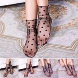 3 Pairs Lace Socks Fishnet Embroidered High Fish Women Net Socks Ankle Short Socks Ruffle Sexy(Branch)