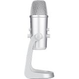 BOYA BY-PM700SP Four Directivity USB Studio Recording Condenser Microphone with Desktop Stand(Silver)