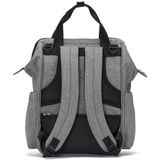 Multifunctional Large Capacity Double Shoulder Mother and Baby Bag(Gray)