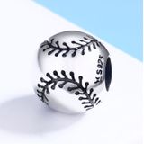 S925 Sterling Silver Pendant Baseball Passion Beads DIY Bracelet Necklace Accessories
