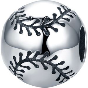 S925 Sterling Silver Pendant Baseball Passion Beads DIY Bracelet Necklace Accessories