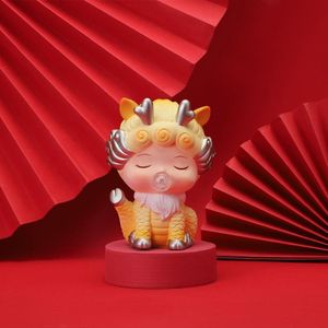 Heavenly Auspicious Beast Hidden Model Enamel Piggy Bank(Small Golden Unicorn)