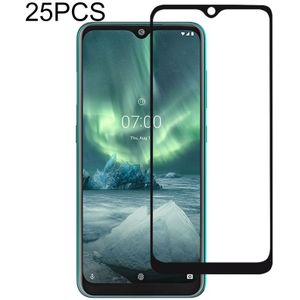 25 PCS For Nokia 7.2 Full Cover ScreenProtector Tempered Glass Film