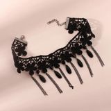 Fringe Kant Gothic Lolita Vintage Ketting  Stijl: 1556