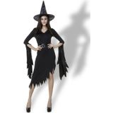 Zwarte onregelmatige lange rok Exit Halloween kostuum Cosplay Toon hekserij jurk  XL  borst: 98cm  taille: 80cm  lengte van de rok: 110cm