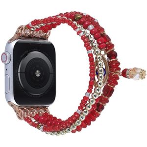 Oogschalen ketting horlogeband voor Apple Watch Series 7 45 mm / 6 & SE & 5 & 4 44mm / 3 & 2 & 1 42 mm
