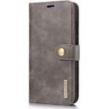 DG.MING Crazy Horse Texture Flip Detachable Magnetic Leather Case for Huawei Mate 20  with Holder & Card Slots & Wallet (Grey)