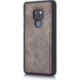 DG.MING Crazy Horse Texture Flip Detachable Magnetic Leather Case for Huawei Mate 20  with Holder & Card Slots & Wallet (Grey)