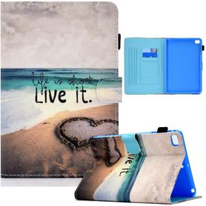 Colored Drawing Horizontal Flip Leather Case with Holder & Card Slots & Sleep / Wake-up Function For iPad mini 5 / 4 / 3 / 2 / 1(Love)