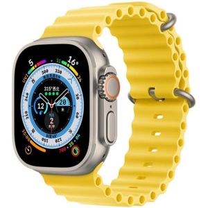 Ocean siliconen horlogeband voor Apple Watch Ultra 49 mm