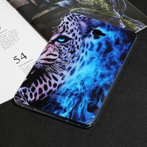 Voor Samsung Galaxy Tab A 10.1 2016 Painted TPU Tablet Case (Blue Leopard)