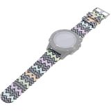 For Garmin Fenix 5X (26mm) / Fenix3 / Fenix3 HR Silicone Replacement Wrist Strap Watchband(Colorful Flowers)
