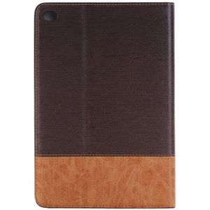 Cross Texture Horizontal Flip Smart Leather Case with Holder & Card Slots & Wallet for iPad Mini 4(Coffee)