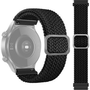 Voor Samsung Galaxy Watch4 40mm / 44mm nylon gevlochten elasticiteit horlogeband