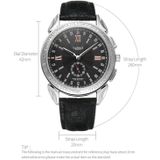 419 YAZOLE Men Fashion Business Leather Band Quartz Wrist Watch ( Black)