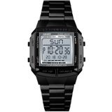 SKMEI 1381 Multifunctional Men Outdoor Business Sport Noctilucent Waterproof Digital Wrist Watch(Black)
