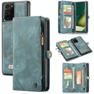 For Samsung Galaxy Note20 Ultra CaseMe-008 Detachable Multifunctional Horizontal Flip Leather Case with Card Slot & Holder & Zipper Wallet & Photo Frame(Blue)