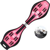 Fashion Vulcan Pattern Two-wheeled Skateboard Luminous Flash Wheel Vitality Board(Pink)