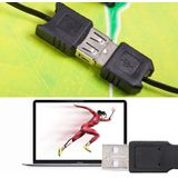 1,5 meter USB-A Male naar USB-A Female voorjaar spiraalsnoer Kabel