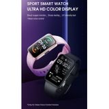 HAMTOD V300 1 47 inch TFT-scherm Smart Watch  ondersteuning Hartslagsysteem / Temperatuur Body Monitoring (Pink)