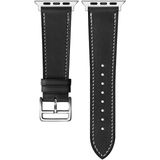 Voor Apple Watch SE 2022 44 mm imak PG1-serie lederen horlogeband