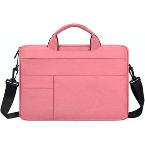 ND05SDJ Oxford Cloth + Nylon Laptop Portable Shoulder Bag  Size:13.3 inch(Pink)