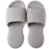 Zomer Super dikke zachte bodem plastic slippers mannen indoor defensieve huishoudelijke bad slippers  grootte: 40-41 (lichtgrijs)