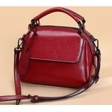 553088 Niche Shoulder Bag Handbag Lady Messenger Bag(Red Wine)