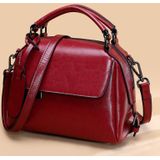 553088 Niche Shoulder Bag Handbag Lady Messenger Bag(Red Wine)