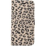 Leopard Pattern Horizontal Flip Leather Case for iPhone XR  With Holder & Card Slots(Yellow)